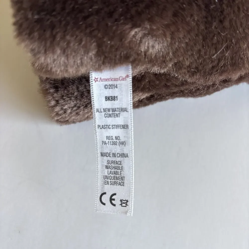 American Girl AG Doll Pet Dog Chocolate Lab Plush‎ Poseable Retired 2014